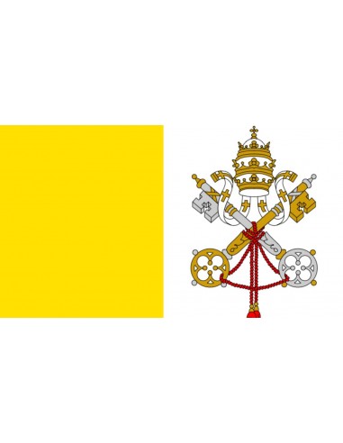 Bandera Pontificia o de la Ciudad del Vaticano Exterior