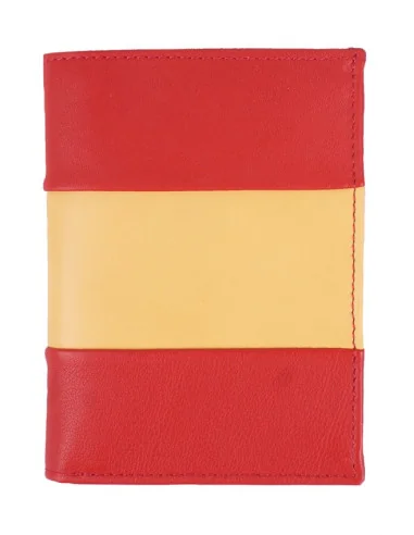 Cartera de Piel Bandera España