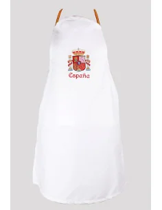 Delantal España Bordado Blanco 2