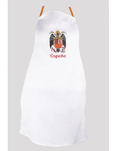 Delantal Águila San Juan Bordado Blanco