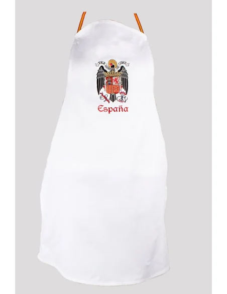 Delantal Águila San Juan Bordado Blanco