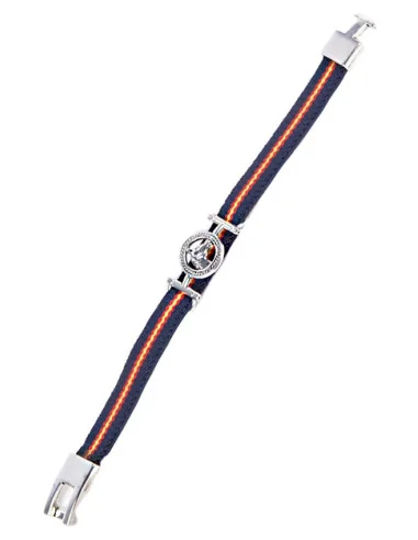 Pulsera Bandera España Elástica Caballo Azul