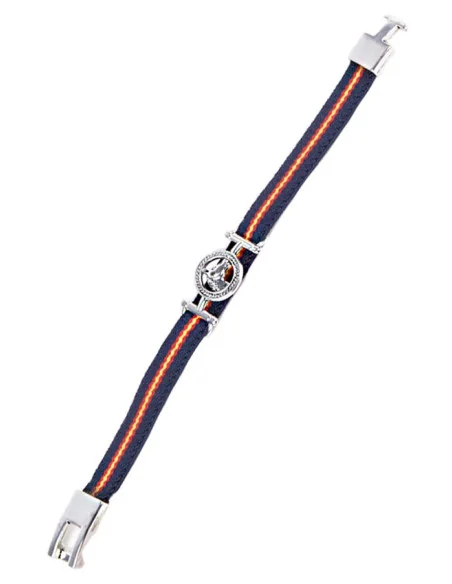 Pulsera Bandera España Elástica Caballo Azul