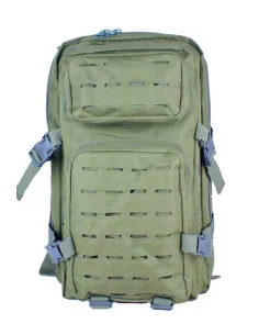 Mochila Táctica 30 L Láser Cut Verde Barbaric