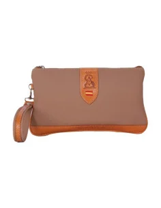 Cartera Bandera España de Mano Piel de Potro Taupe 2