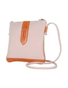 Bandolera Bandera España Piel de Potro Beige 2