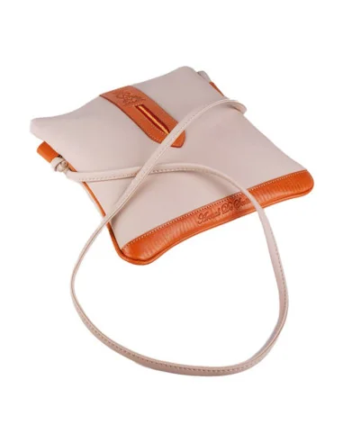 Bandolera Bandera España Piel de Potro Beige
