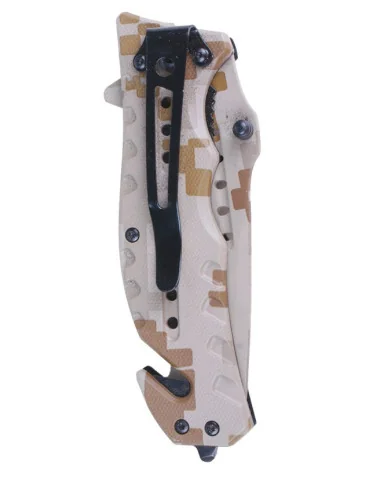 Navaja Táctica Bandera España Camo Arena FOS
