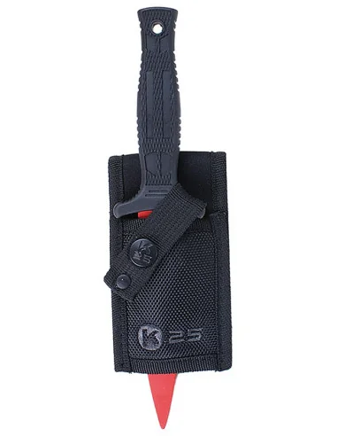 Cuchillo K25 Entrenamiento Hoja 12,5 cm Rojo