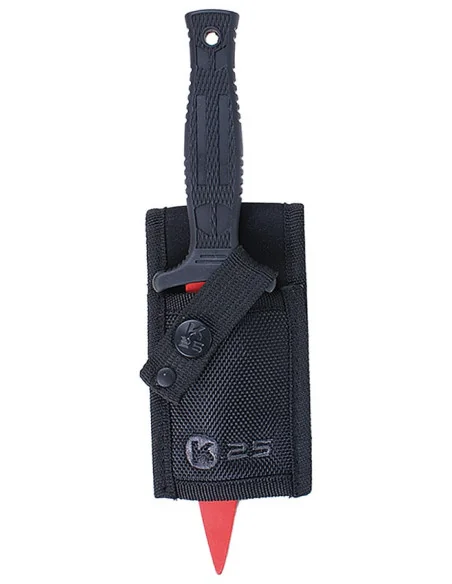 Cuchillo K25 Entrenamiento Hoja 12,5 cm Rojo