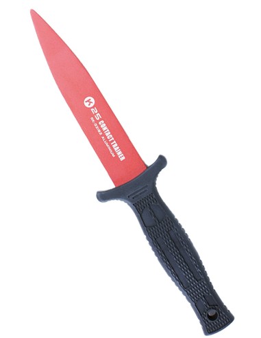 Cuchillo K25 Entrenamiento Hoja 12,5 cm Rojo