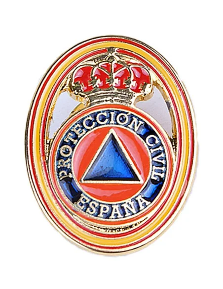 Pin Ovalado Protección Civil Bandera España