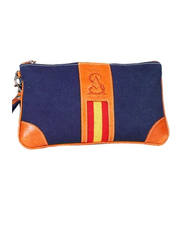 Cartera Bandera España de Mano Lona Marino