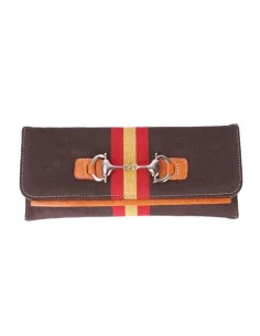 Cartera Bandera España de Mano Marrón