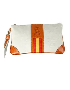 Cartera de Mano Lona - Beige