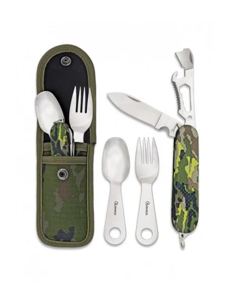 Set Supervivencia Cubiertos Multicam Boscoso
