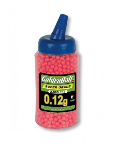 Airsoft Bolas 0.12g 2000 Piezas 6mm Goldenball al Mejor Precio Online