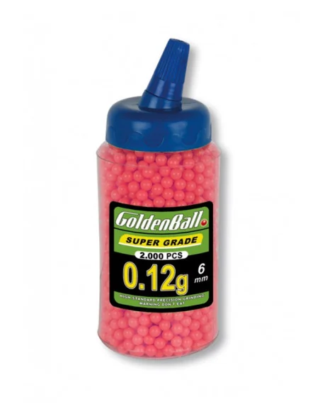 Airsoft Bolas 0.12g 2000 Piezas 6mm Goldenball al Mejor Precio Online
