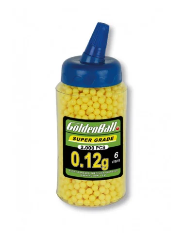 Airsoft Bolas 0.12g 2000 pcs 6mm Goldenball
