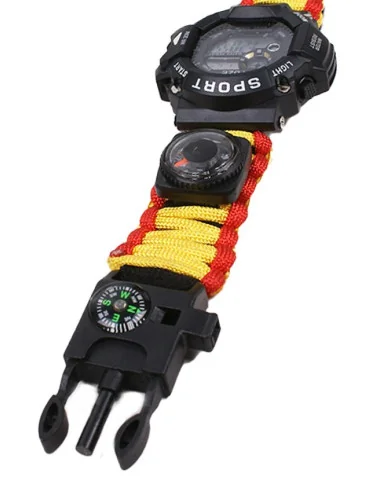 Reloj Digital Táctico Supervivencia Bandera España
