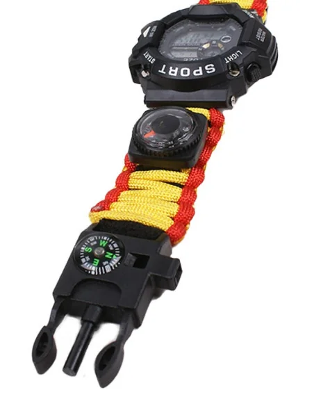 Reloj Digital Táctico Supervivencia Bandera España