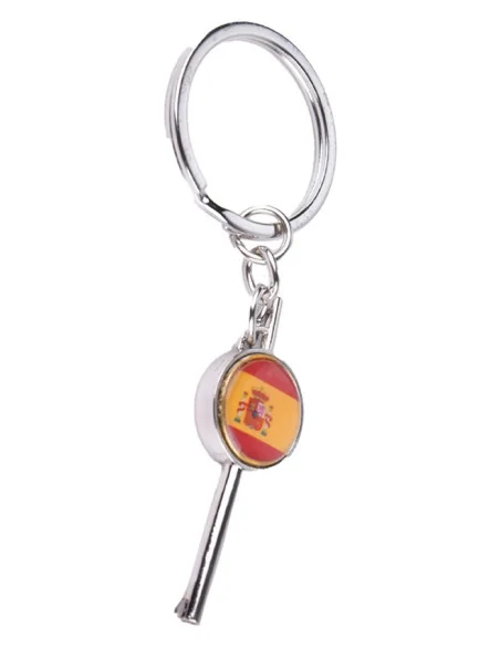 Llavero Llave Para Grilletes Bandera De España Con Escudo