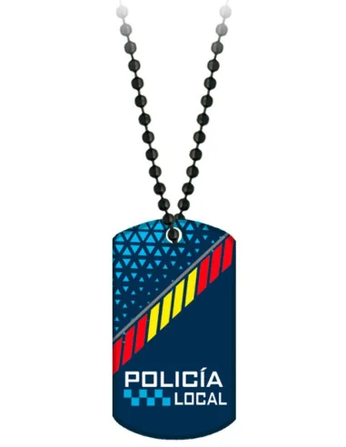 Chapa Policía Local con Cadena de Bolas