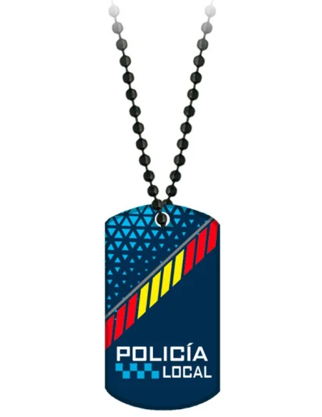 Chapa Policía Local con Cadena de Bolas