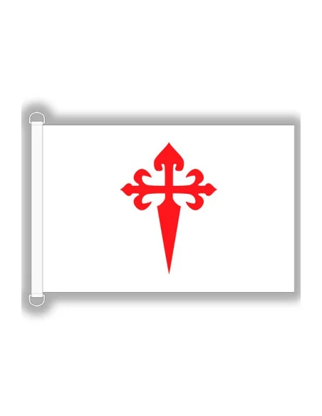 Bandera Cruz de Santiago Varios Tamaños