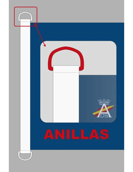 Bandera Cruz de Santiago Varios Tamaños
