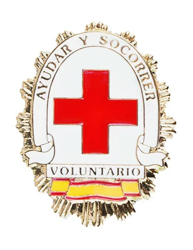Placa Voluntario Cruz Roja