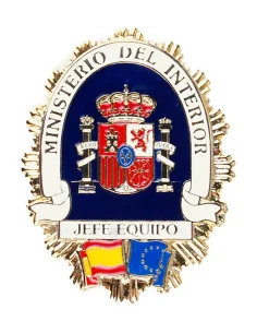 Placa Ministerio Interior Jefe Equipo