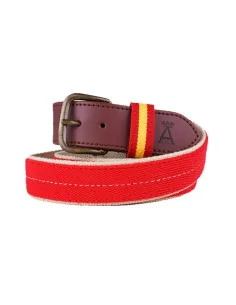 Cinturón Niño Rojo con Aplique en Piel - Rojo