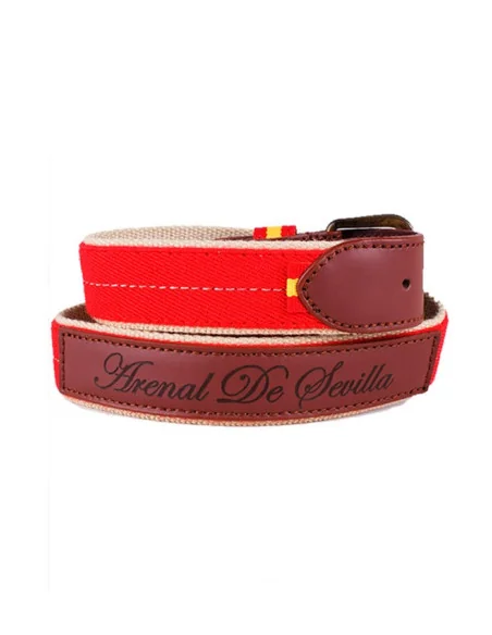Cinturón Niño Rojo con Aplique en Piel - Rojo
