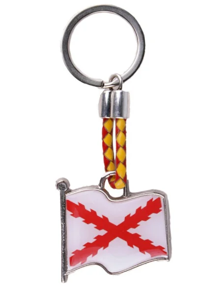 Llavero Bandera Cruz Borgoña