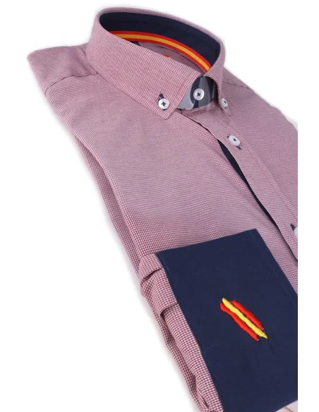 Camisa Vichy Burdeos Bandera España