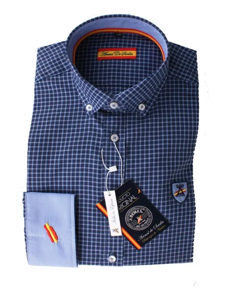 Camisa Cuadros Marino Bandera España