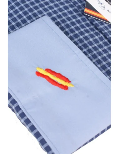 Camisa Cuadros Marino Bandera España