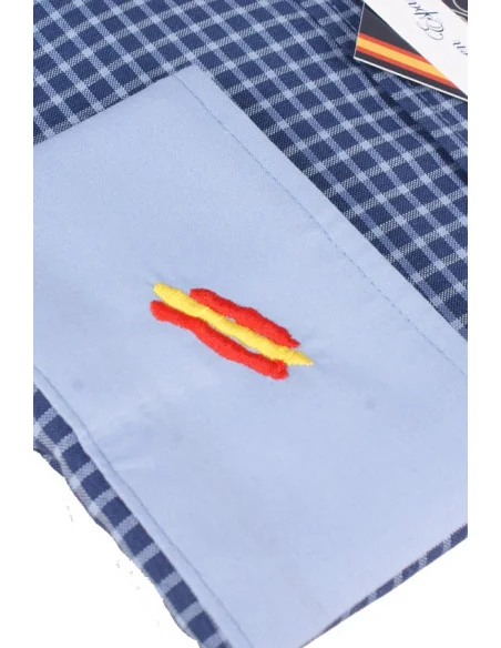 Camisa Cuadros Marino Bandera España