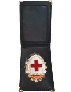 Cartera Placa Voluntario Cruz Roja