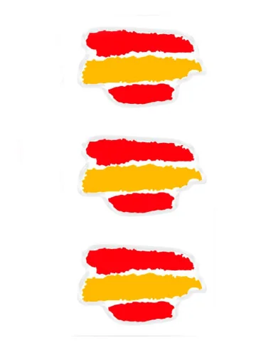 Pegatinas Pack 3 Unidades Bandera España Trazos