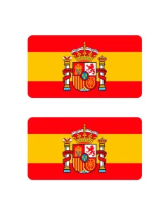 Pegatina Bandera España Actual Plana x2
