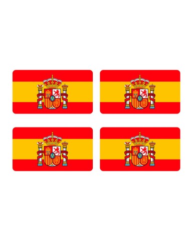 Pegatina Bandera España Actual x4