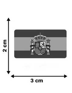 Pegatina Bandera España Actual x4 2