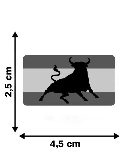 Pegatina Bandera España Toro x2