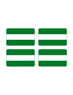 Pegatinas Bandera Andalucía x4