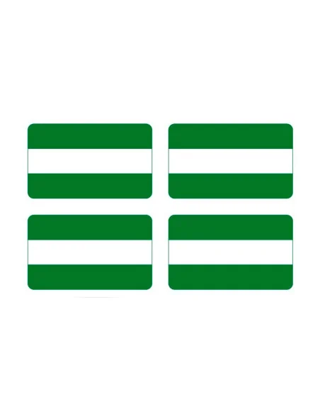 Pegatinas Bandera Andalucía x4