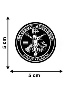 Pegatina Cristo Buena Muerte Legión Redonda 2