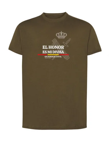 Camiseta Guardia Civil "El Honor es mi Divisa" | Verde | ADS
