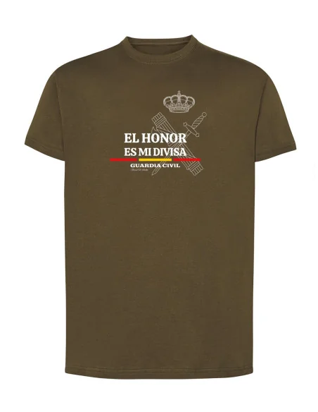 Camiseta Guardia Civil "El Honor es mi Divisa" | Verde | ADS